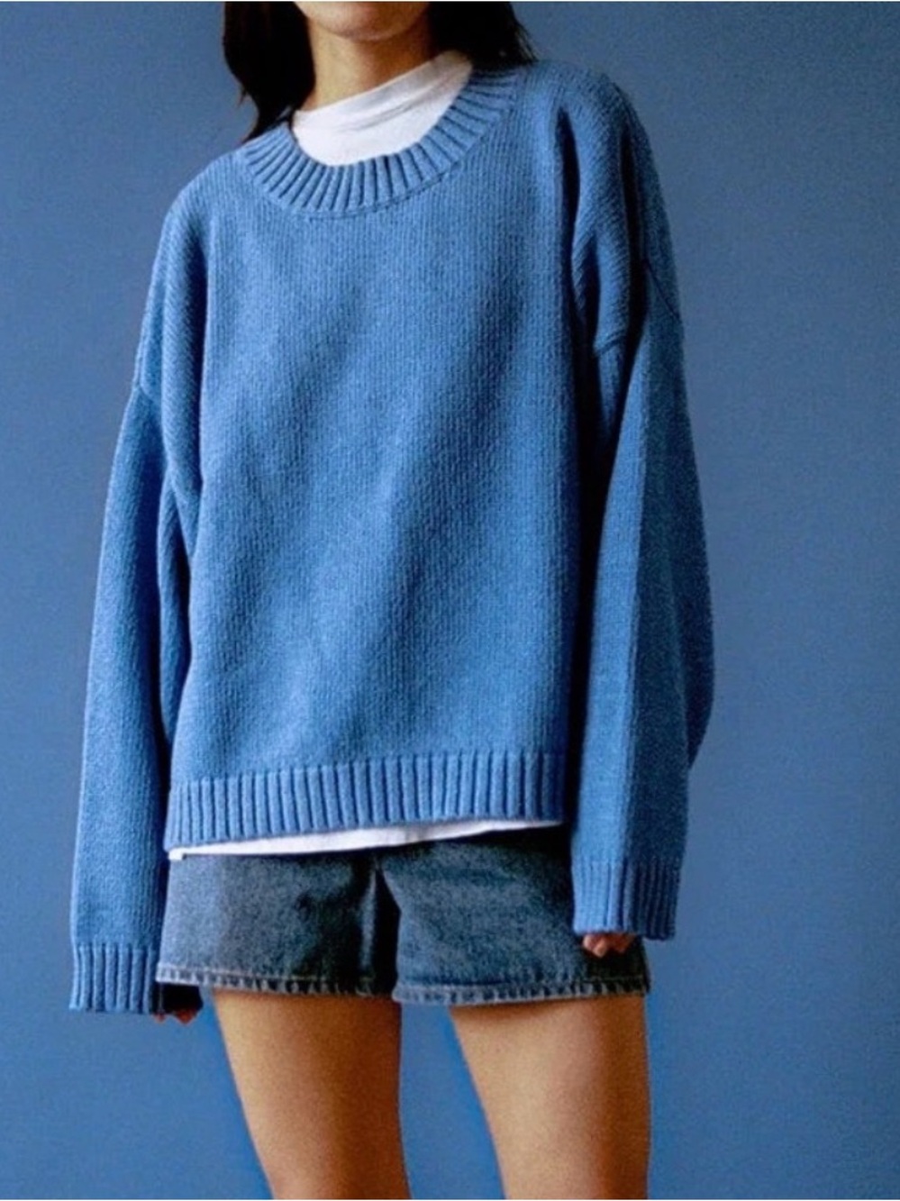 James Street Co. Blake sweater, Santorini blue size M